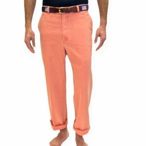 Nantucket Reds® Men's Plain Front Pants/Chinos Salmon Color Sz 34